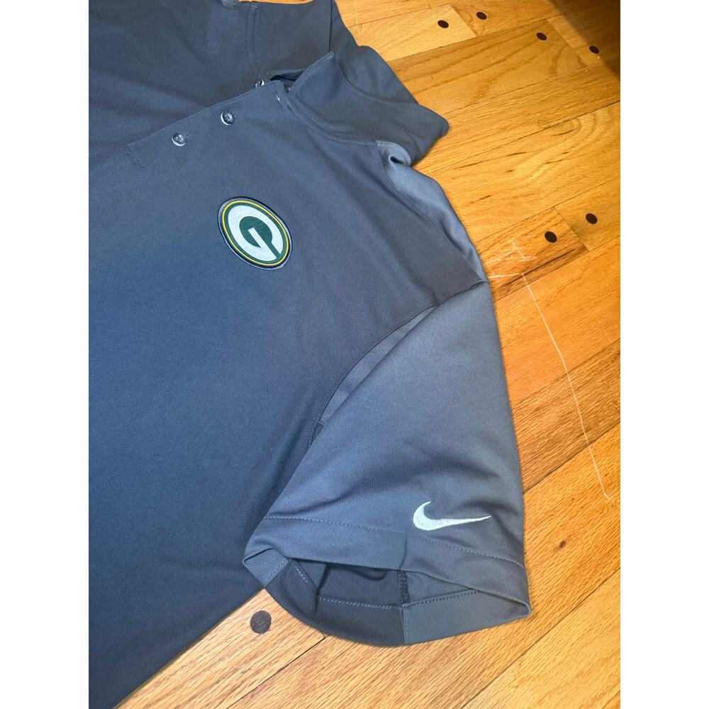 Nike Dri-FIT NFL Green Bay Packers Polo Shirt Men XXL Performance Golf Football